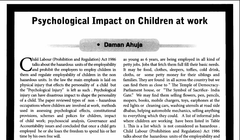 Published in social Welfare, May 16